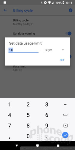 Set Data Limit